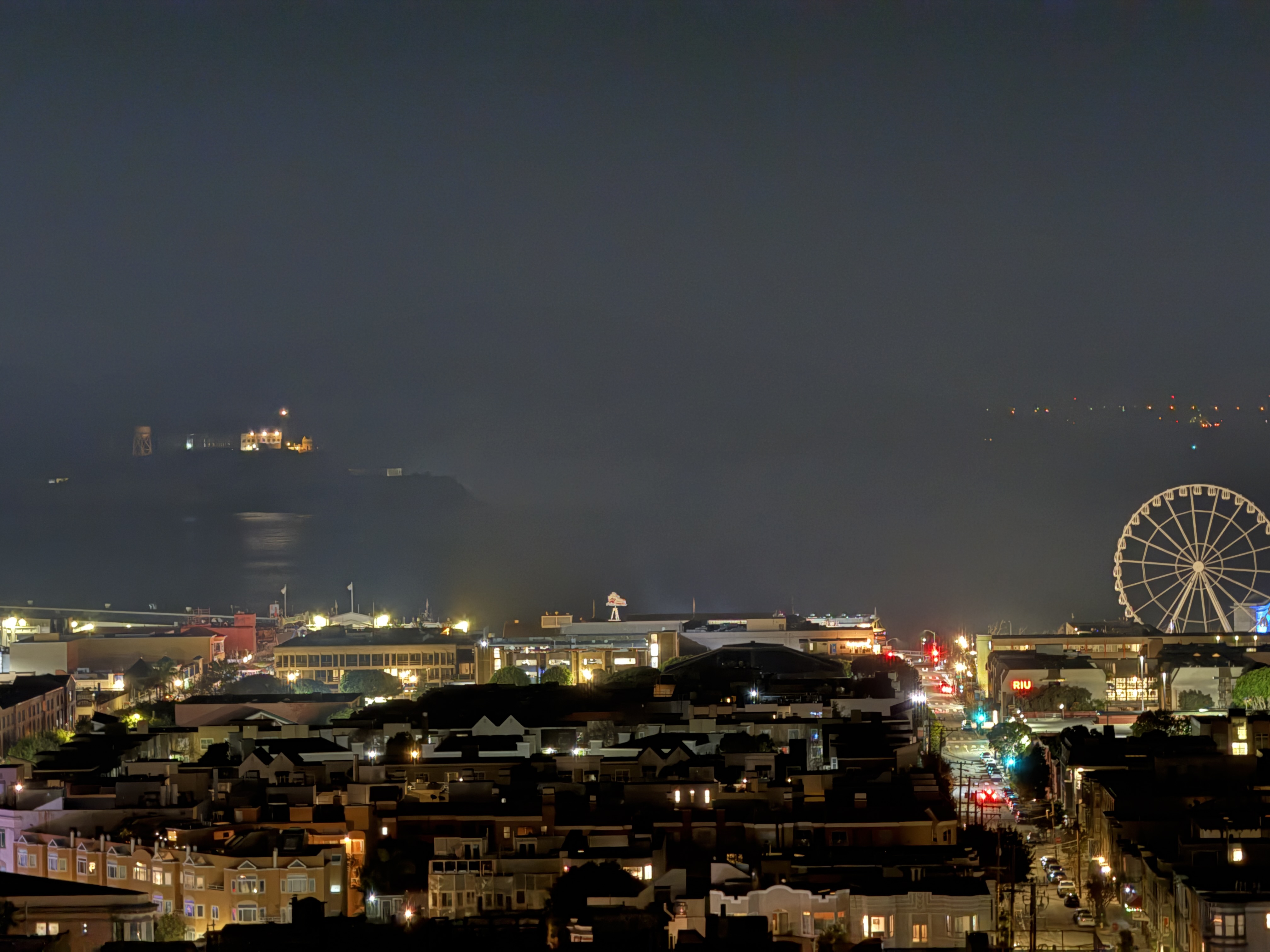 Alcatraz at night