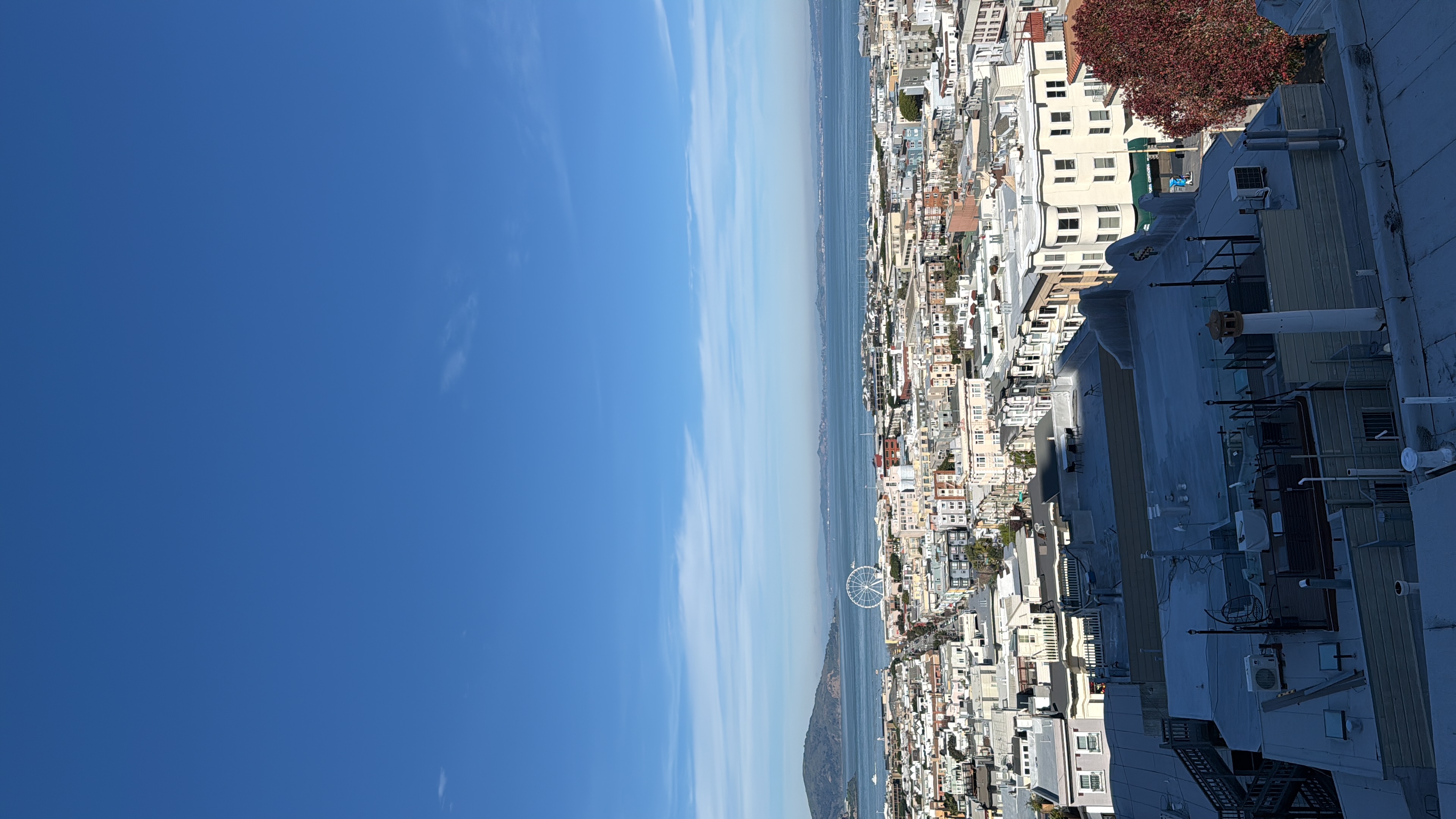 View of the Bay with the naked eye